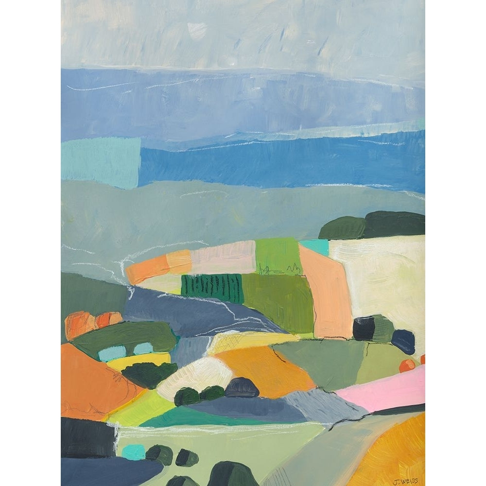 Color Block Hills Poster Print - Jan Weiss-VARPDXW1393D Image 1