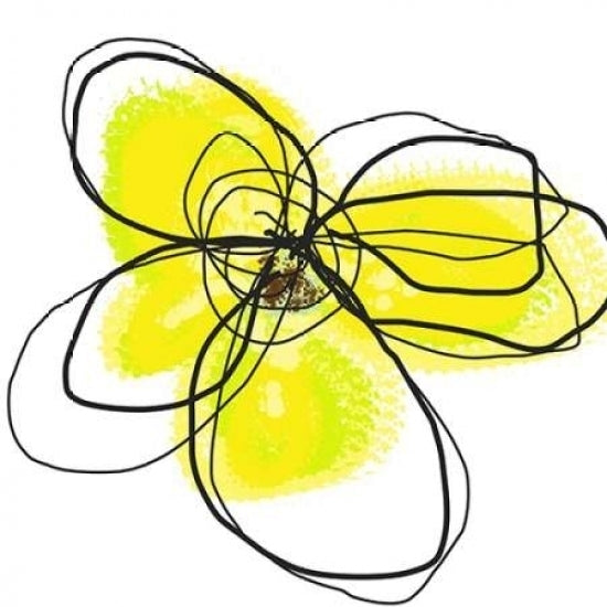 Yellow Petals Two Poster Print by Jan Weiss-VARPDXW548D Image 1