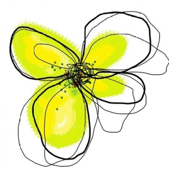 Yellow Petals One Poster Print by Jan Weiss-VARPDXW547D Image 1