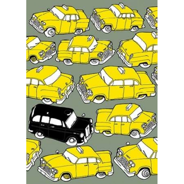 Odd Ones - Black Cab Poster Print by Duncan Wilson-VARPDXW593D Image 2