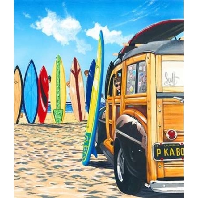 Beach Cruiser Kids Poster Print by Scott Westmoreland-VARPDXW632D Image 1