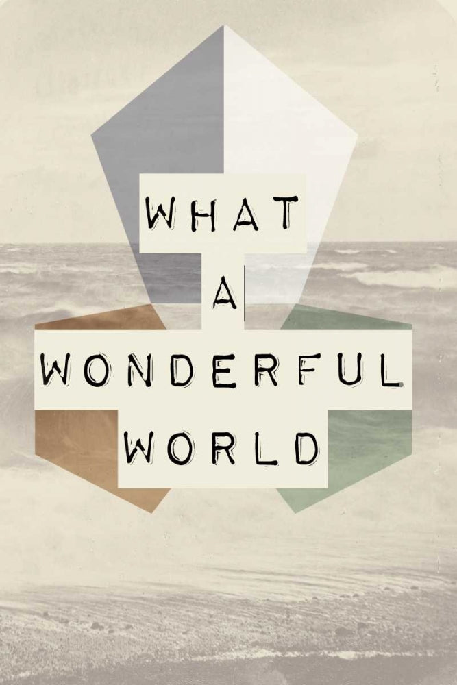 wonderful world I Poster Print by Anne Waltz-VARPDXWE0121 Image 1