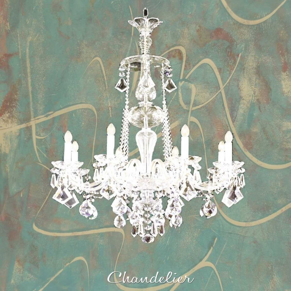 Chandelier aqua Poster Print by Anne Waltz-VARPDXWE0179 Image 2