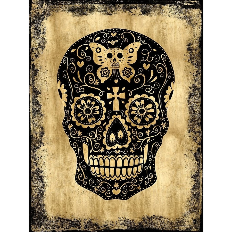 Day of the Dead in Black and Gold Poster Print by Martin Wagner-VARPDXWG112364 Image 1