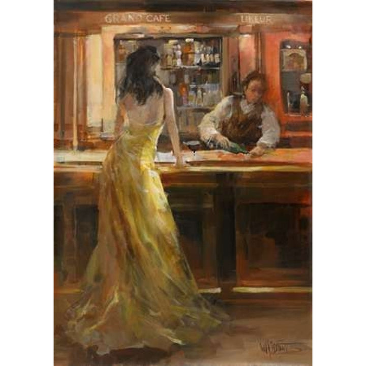 Lady in Grand Cafe Poster Print by Willem Haenraets-VARPDXWH200709 Image 2