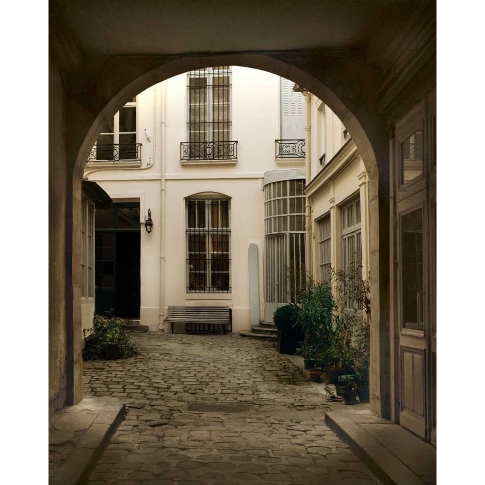 Marais Courtyard Poster Print by Milla White-VARPDXWHT06 Image 1