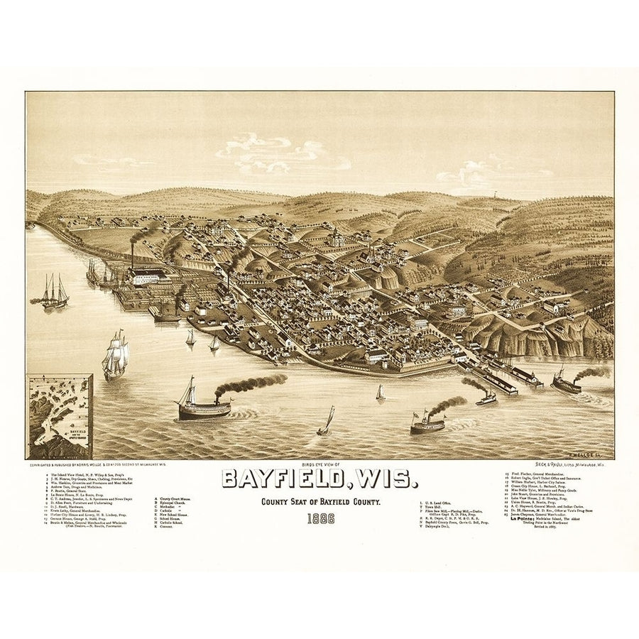 Bayfield Wisconsin - Norris 1886 by Norris-VARPDXWIBA0001 Image 1