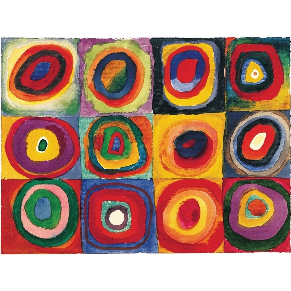 Squares with Concentric Circ Poster Print - Wassily Kandinsky-VARPDXWK2045 Image 1