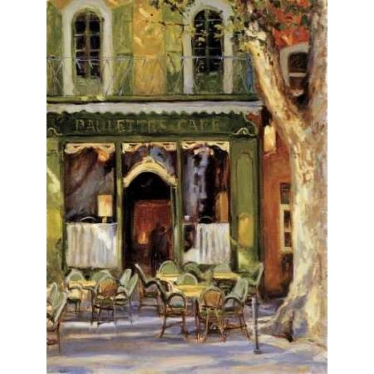 Paulettes Cafe Poster Print by Keith Wicks-VARPDXWKP101 Image 1