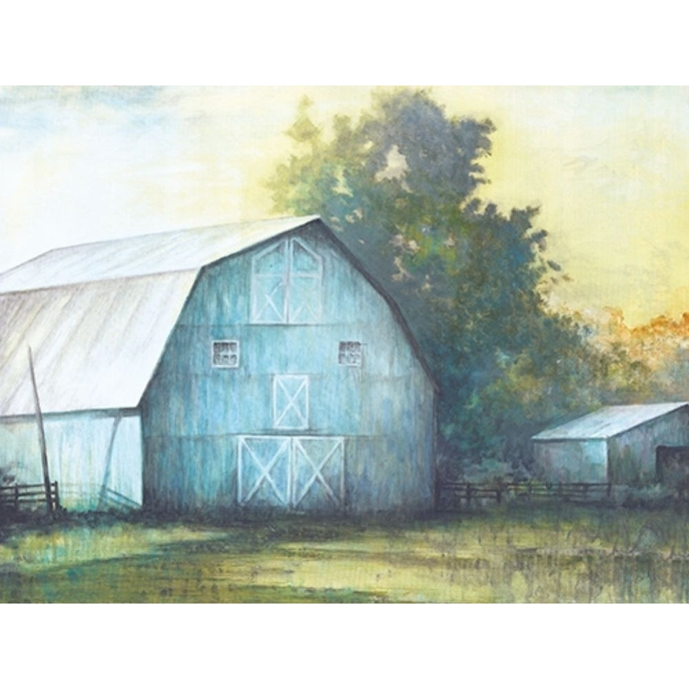 Rustic Blue Barn Poster Print by White Ladder White Ladder-VARPDXWL128 Image 1