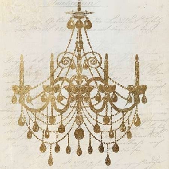 Golden Chandelier II Poster Print by Aimee Wilson-VARPDXWL041A Image 2