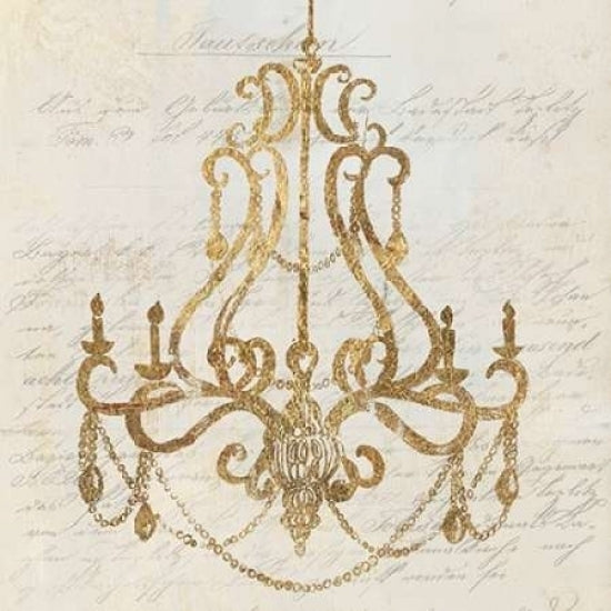 Golden Chandelier I Poster Print by Aimee Wilson-VARPDXWL040A Image 2