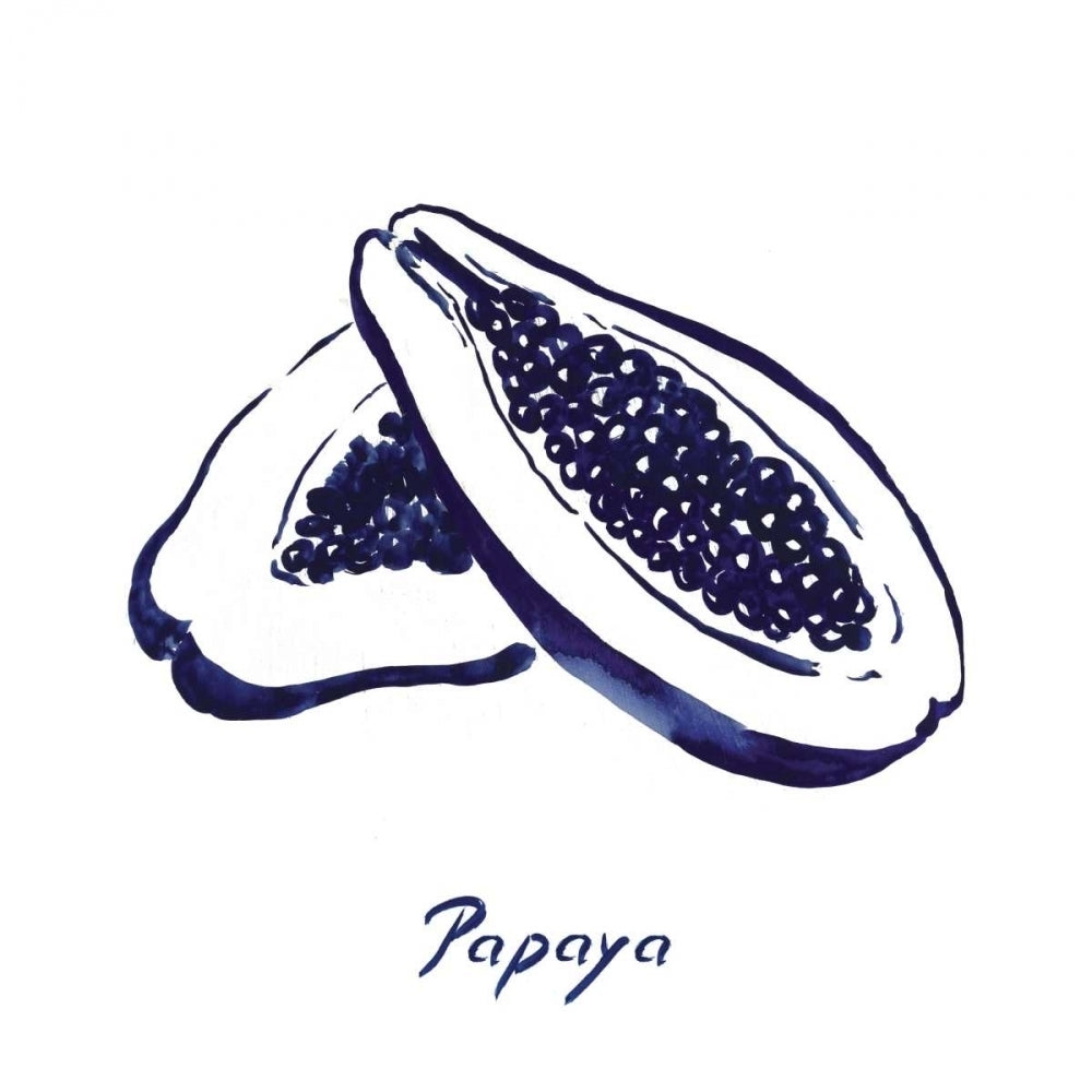 Indigo Papaya Poster Print by Aimee Wilson-VARPDXWL138A Image 1