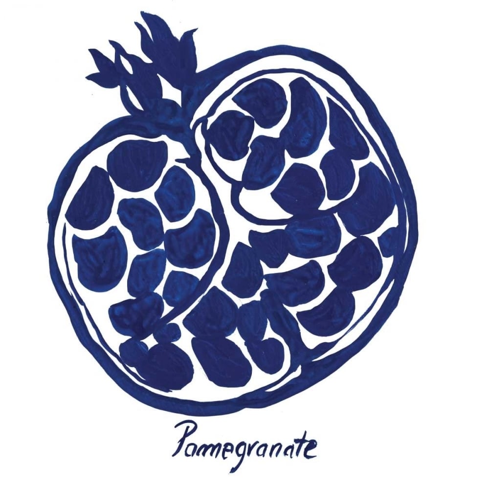 Indigo Pomegranate Poster Print by Aimee Wilson-VARPDXWL141A Image 1