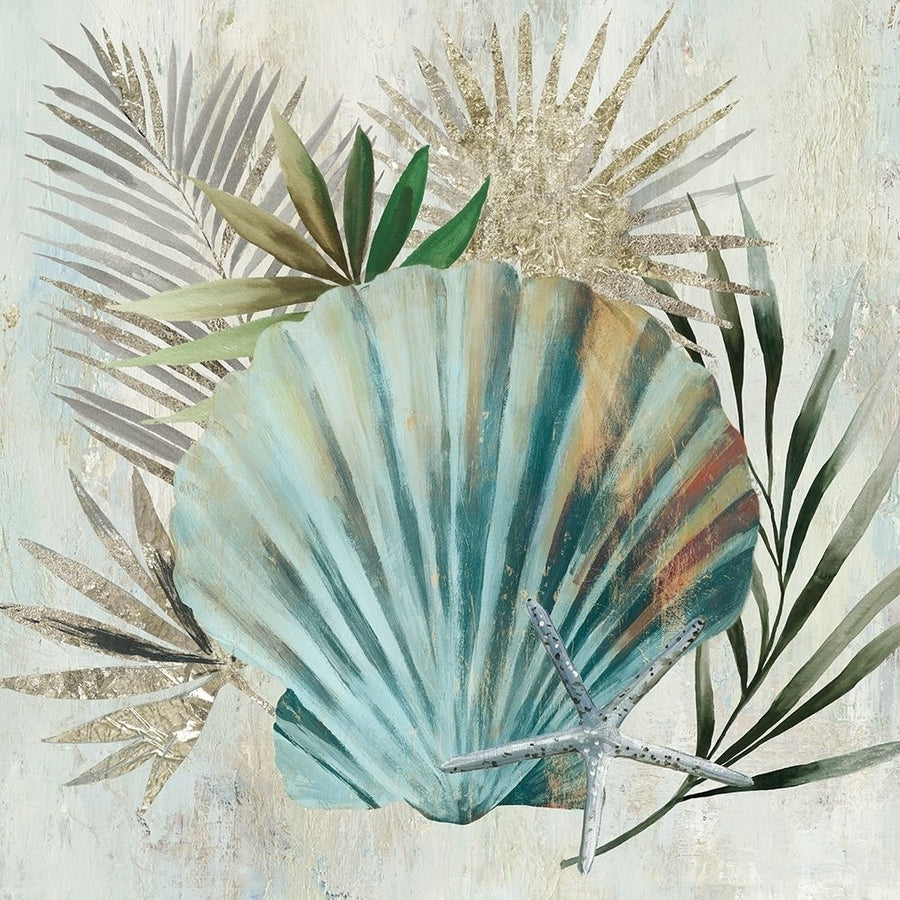 Turquoise Shell I Poster Print by Aimee Wilson-VARPDXWL205A Image 1