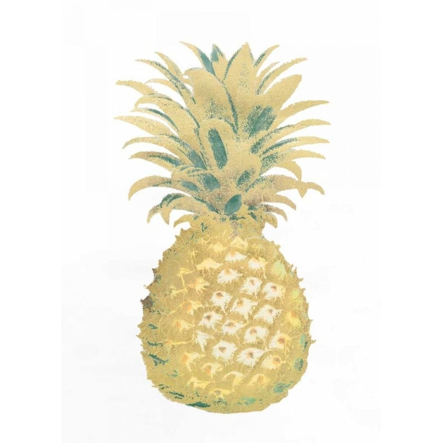 Gold Foil Pineapple II with Hand Color Poster Print - Studio Vision-VARPDXWPEC173A Image 1