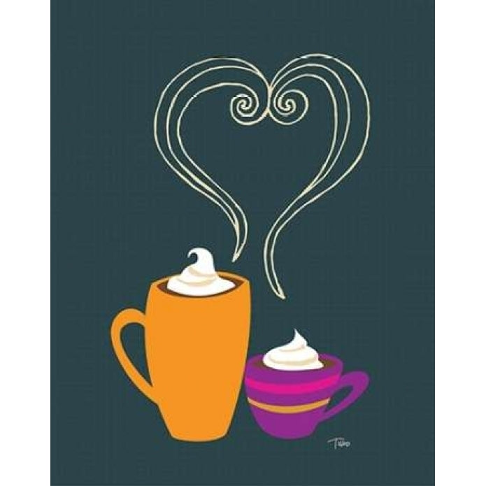 Latte Love Poster Print by Teresa Woo-VARPDXWOO165 Image 1