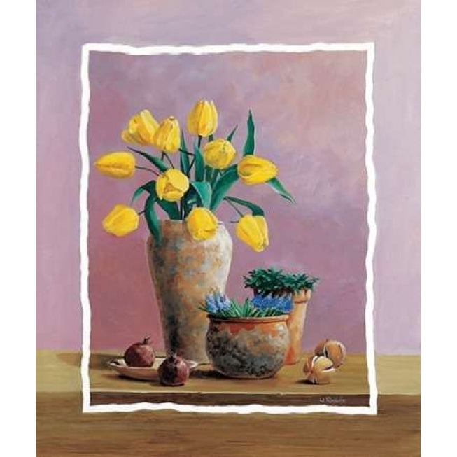 Yellow tulips Poster Print by Wouter Roelofs-VARPDXWR067 Image 2