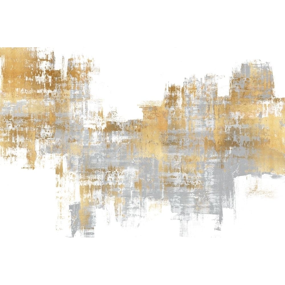 Dynamic Gold on Grey I Poster Print by Alex Wise-VARPDXWS116307 Image 1