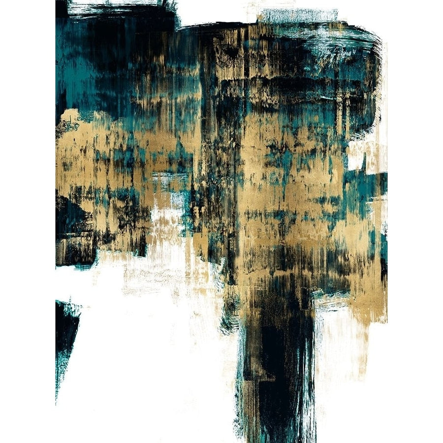 Infatuation Gold on Teal II Poster Print by Alex Wise-VARPDXWS116310 Image 1