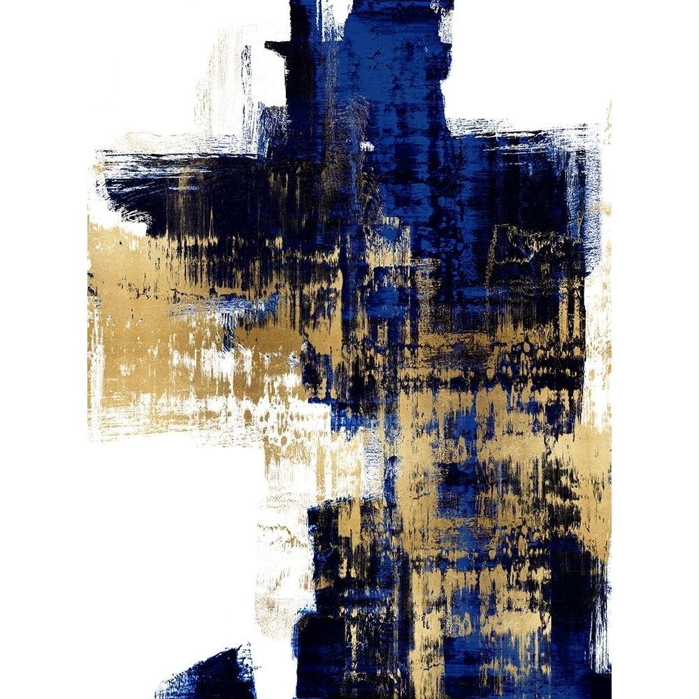 Dynamic Gold on Blue II Poster Print by Alex Wise-VARPDXWS116302 Image 1