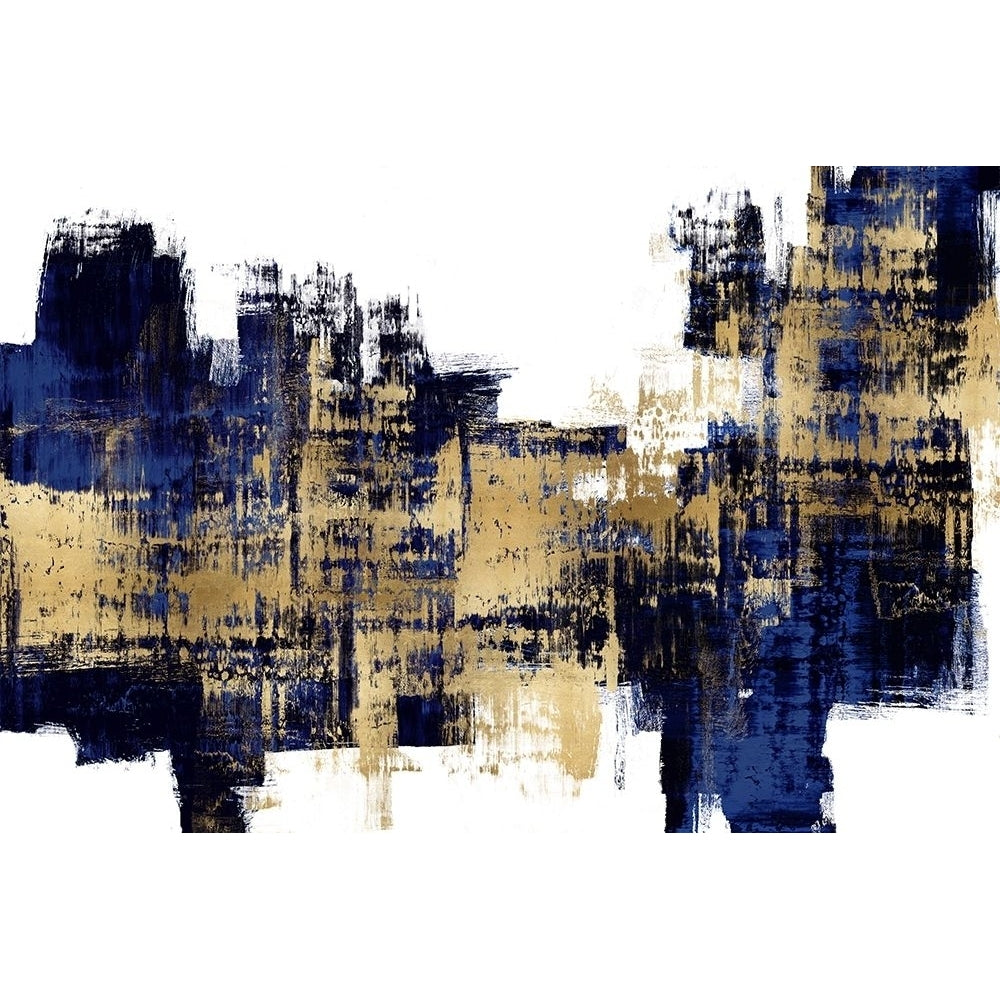 Vibrant Gold on Blue Poster Print by Alex Wise-VARPDXWS116303 Image 1