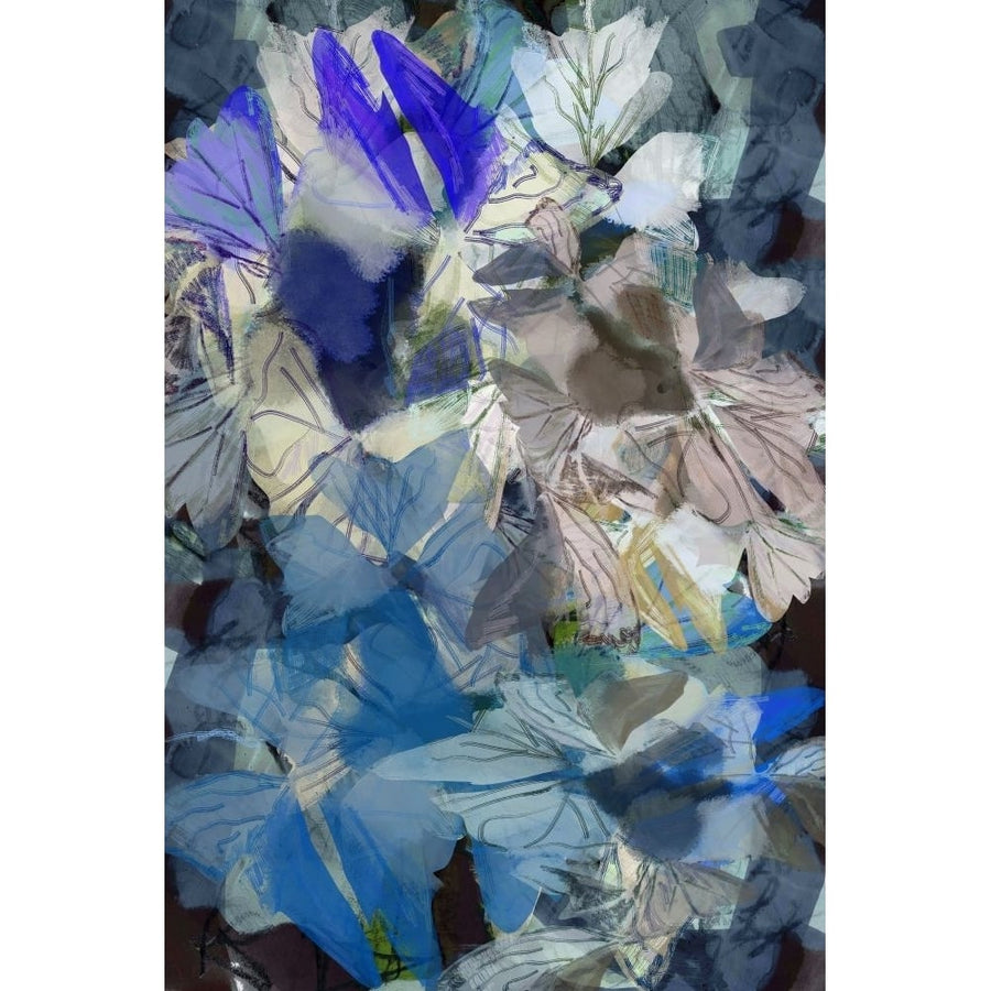 Midnight Blue Florals II Poster Print - Cartissi-VARPDXWZ764A Image 1