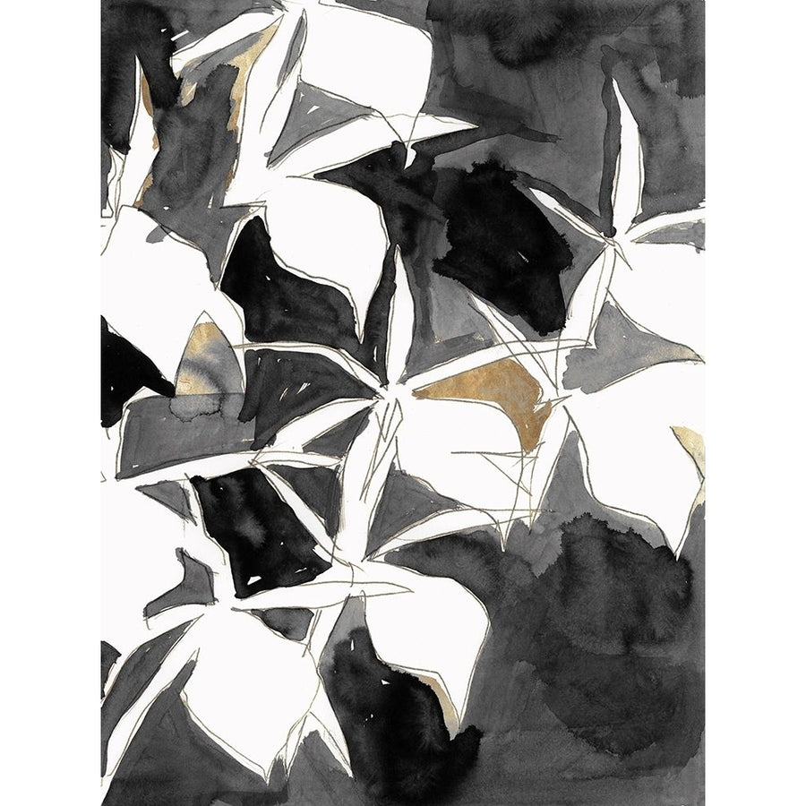 Black and Gold Floral I Poster Print - Cartissi-VARPDXWZ809A Image 1