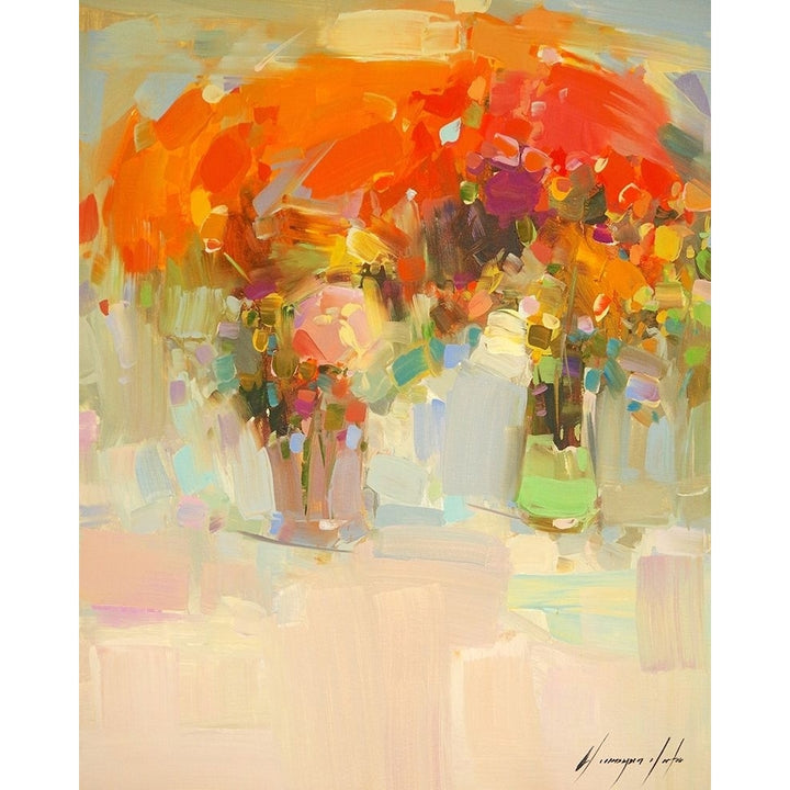 Vase Of Yellow Flowers 1 Poster Print by Vahe Yeremyan-VARPDXY41D Image 1