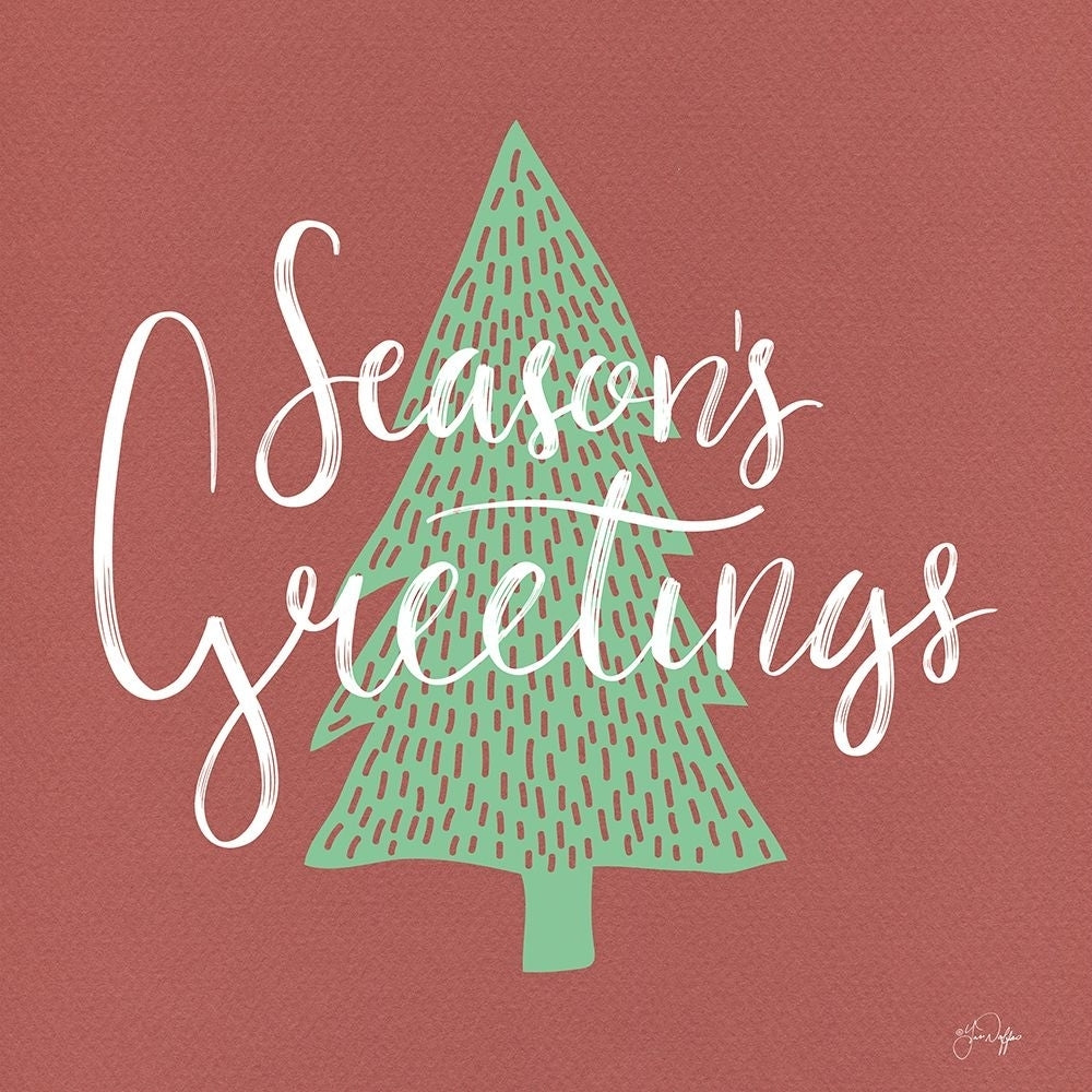 Seasons Greetings Poster Print - Yass Naffas Designs-VARPDXYND128 Image 1