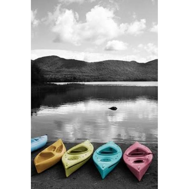 Kayaks Pastels Poster Print by Suzanne Foschino-VARPDXZFRC103C3 Image 1