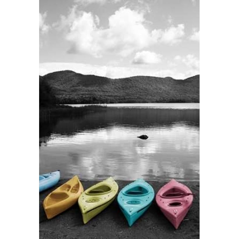 Kayaks Pastels Poster Print by Suzanne Foschino-VARPDXZFRC103C3 Image 2