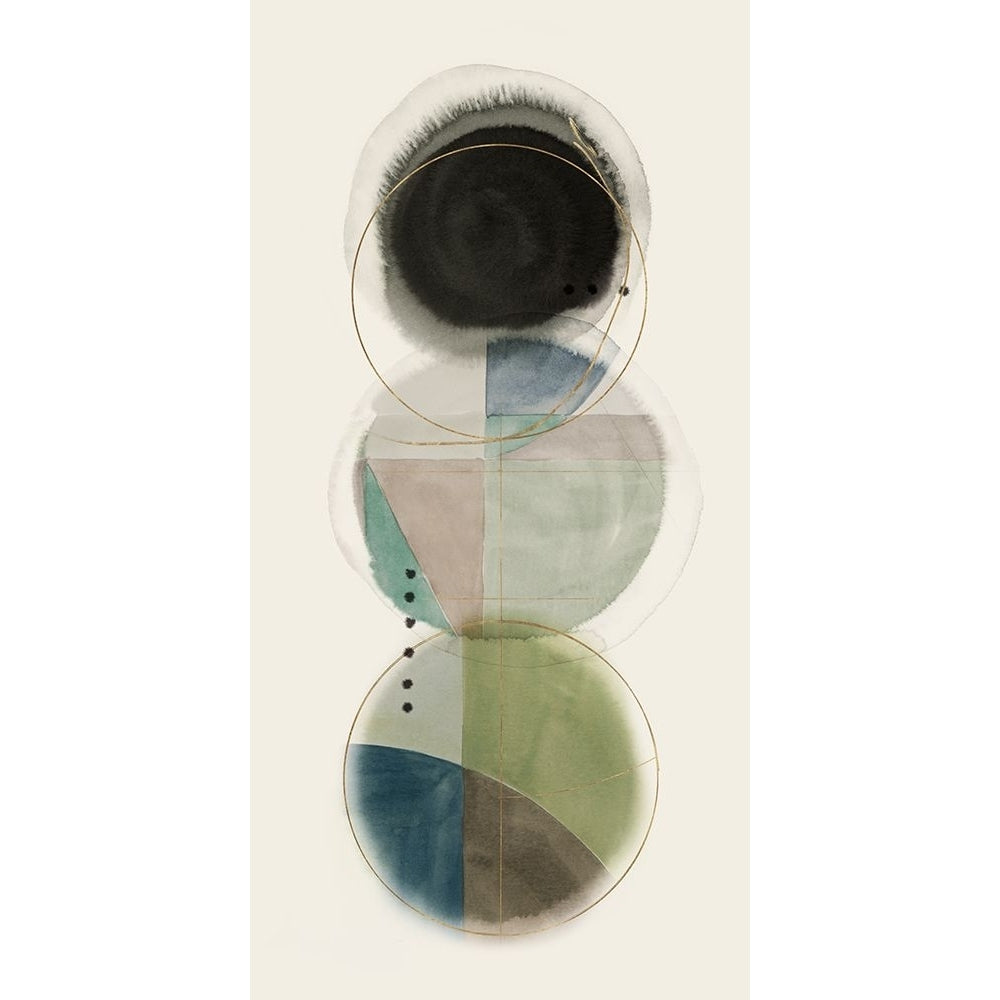 Stacked Circles II Poster Print - Hazel J-VARPDXZL012A Image 1