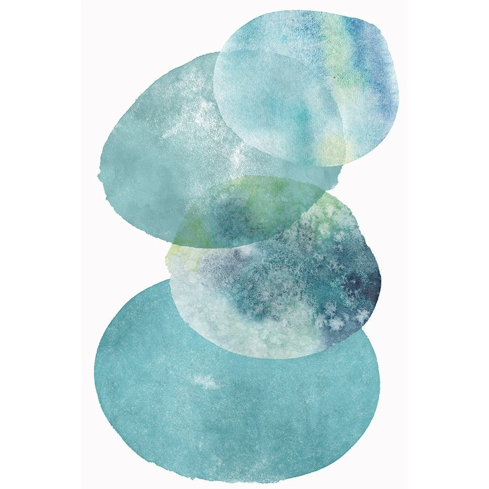 Pools of Ocean Blue Watercolor Abstract I Poster Print - Christine Zalewski-VARPDXZX134A Image 1