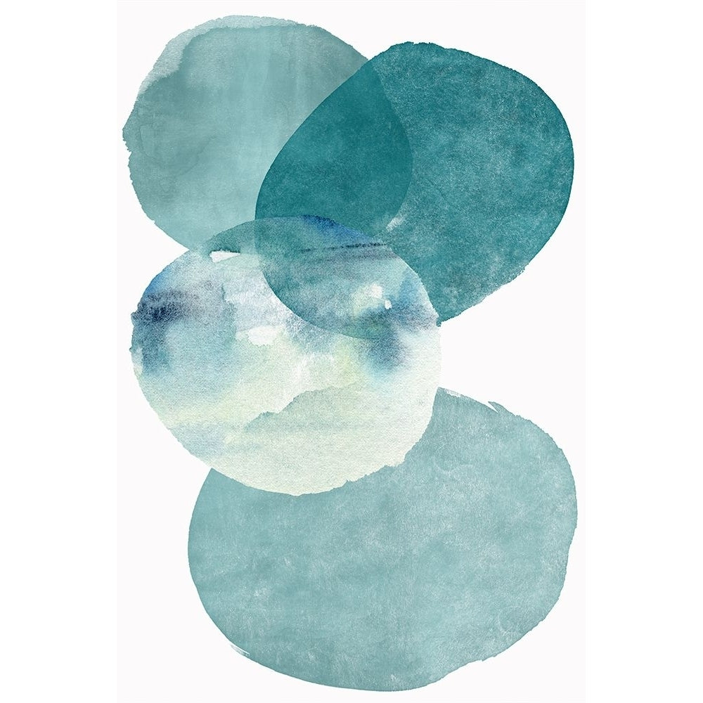 Pools of Ocean Blue Watercolor Abstract II Poster Print - Christine Zalewski-VARPDXZX135A Image 1