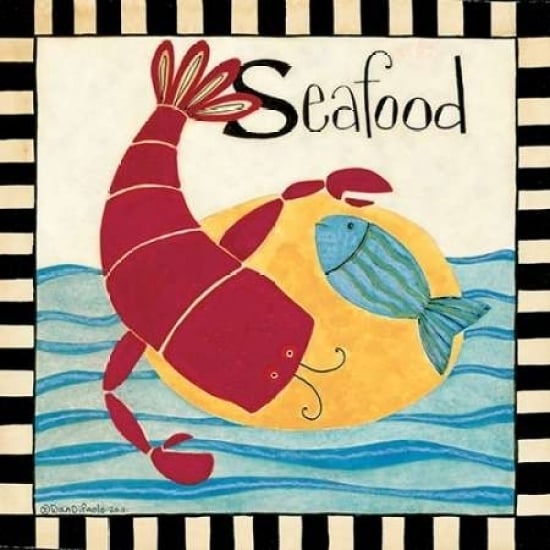 Eat Seafood Poster Print by Dan DiPaolo-VARPDXDDPSQ114 Image 2