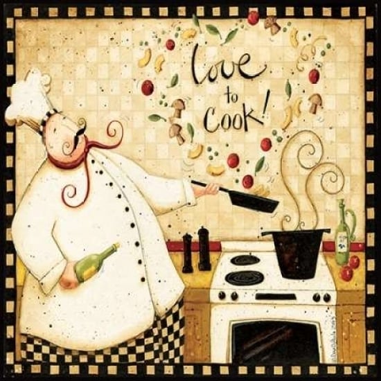 Love to Cook Poster Print by Dan DiPaolo-VARPDXDDPSQ380 Image 1