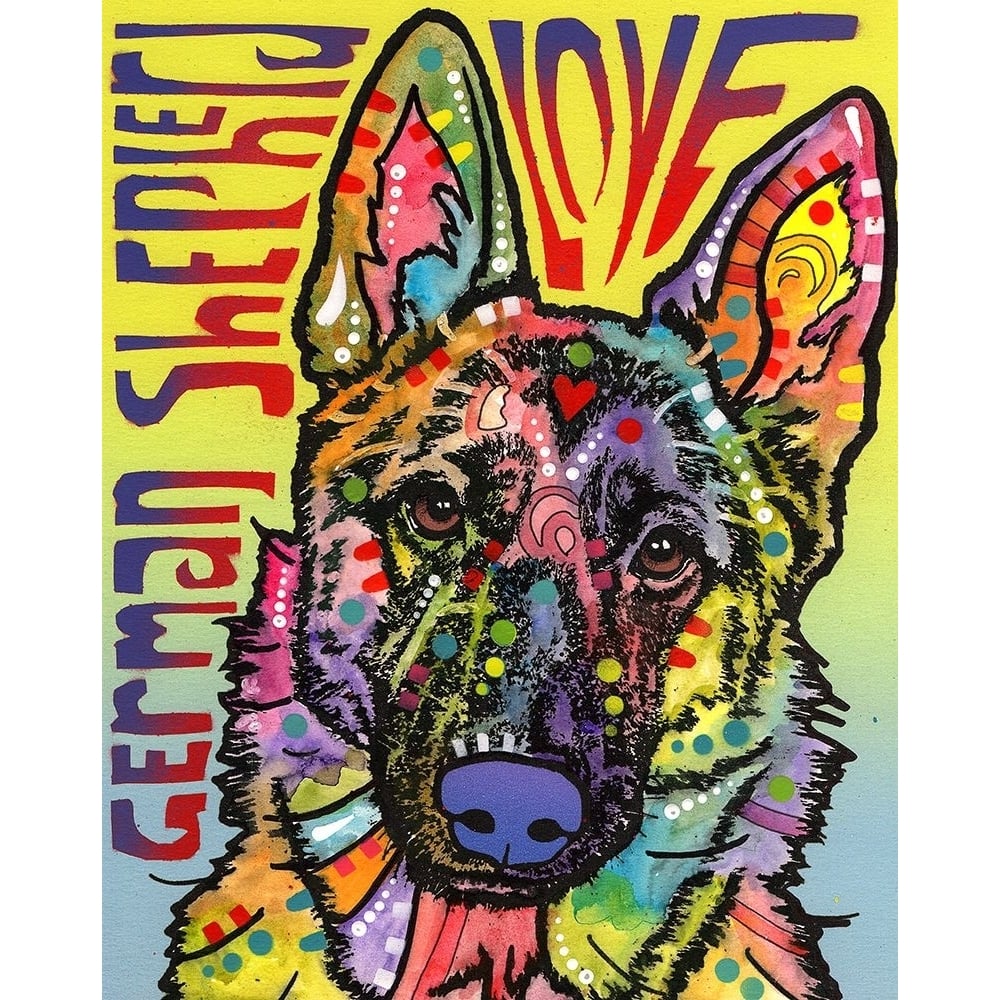 German Shepherd Luv Poster Print - Russo Collection Dean-VARPDXDEARUS145944 Image 1