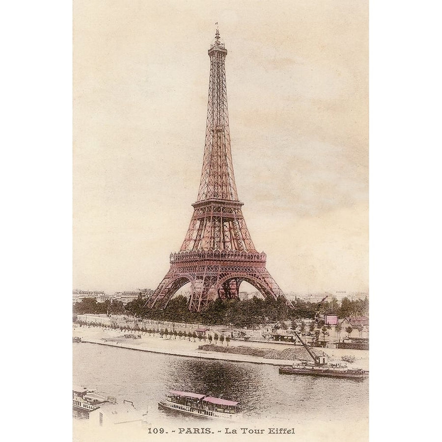 Vintage Eiffel Tower Poster Print by Sophie Devereux-VARPDXDEV060 Image 1