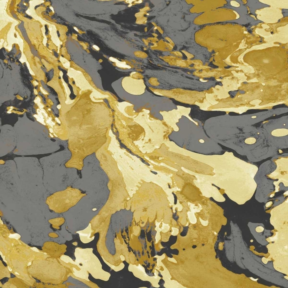 Marbleized in Gold and Grey I Poster Print by Danielle Carson-VARPDXDLC112490DG Image 1