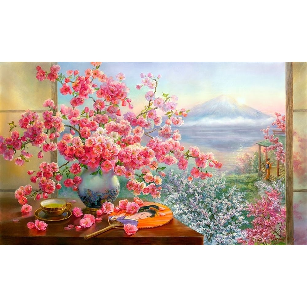 Sakura bouquet Poster Print by Olga Dandorf-VARPDXDO22 Image 1