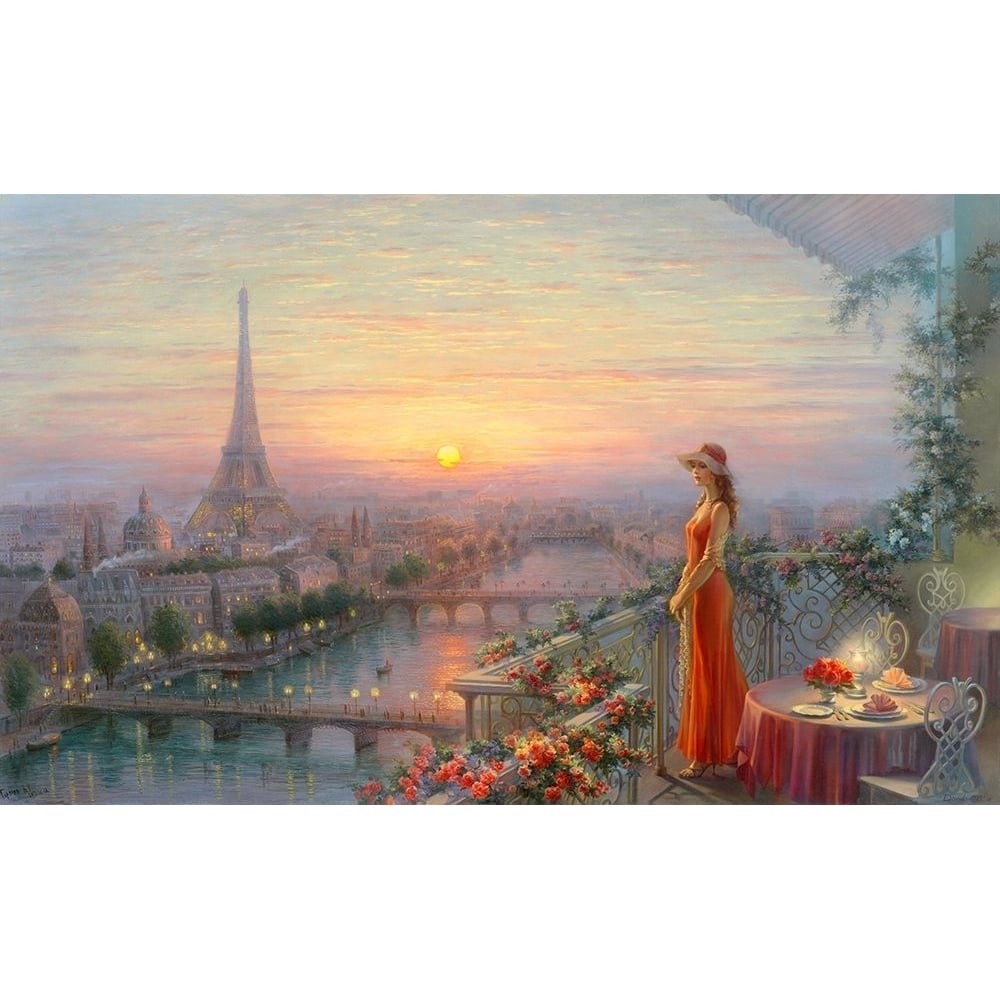 Evening Paris Poster Print by Olga Dandorf-VARPDXDO24 Image 1