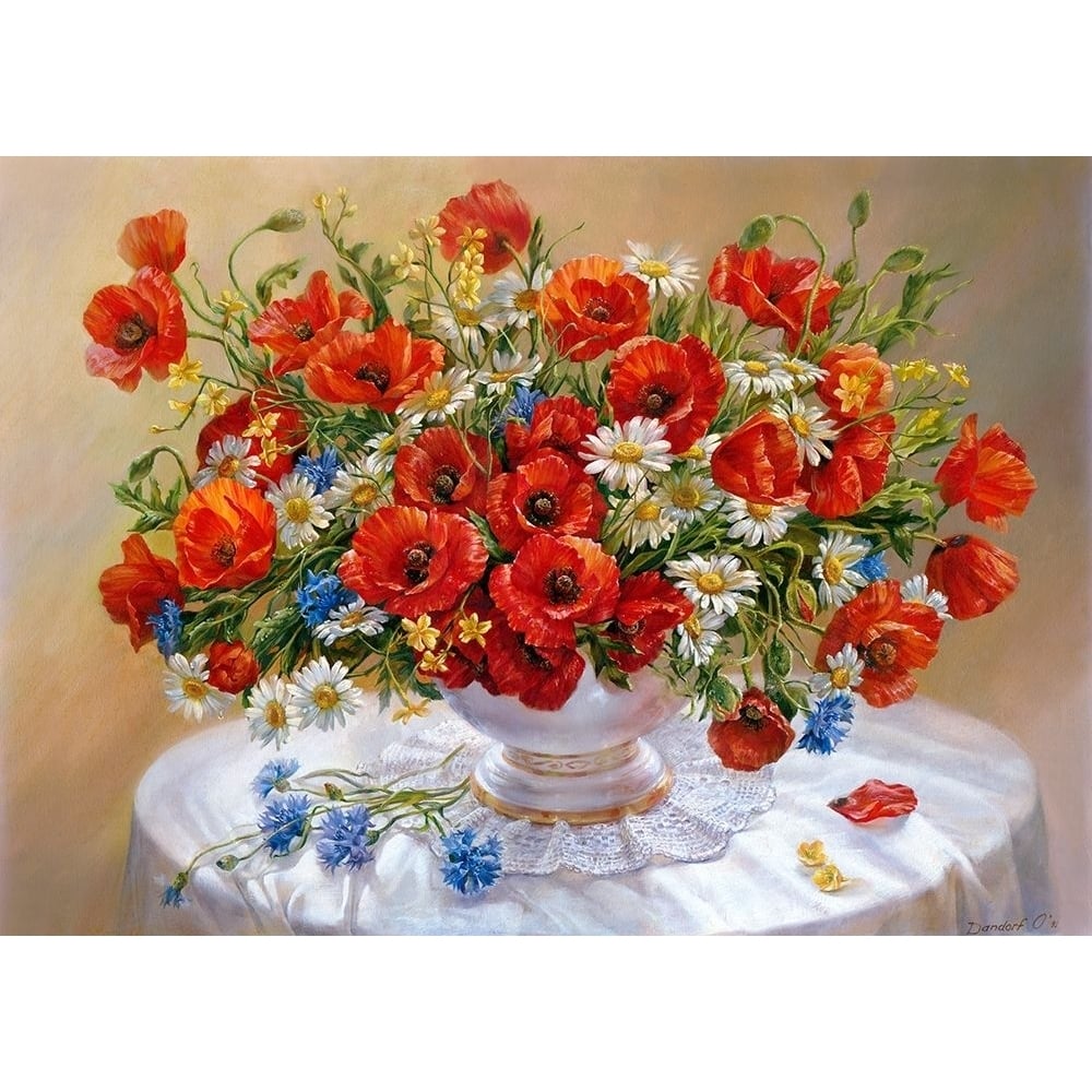 Poppies Poster Print by Olga Dandorf-VARPDXDO4 Image 1