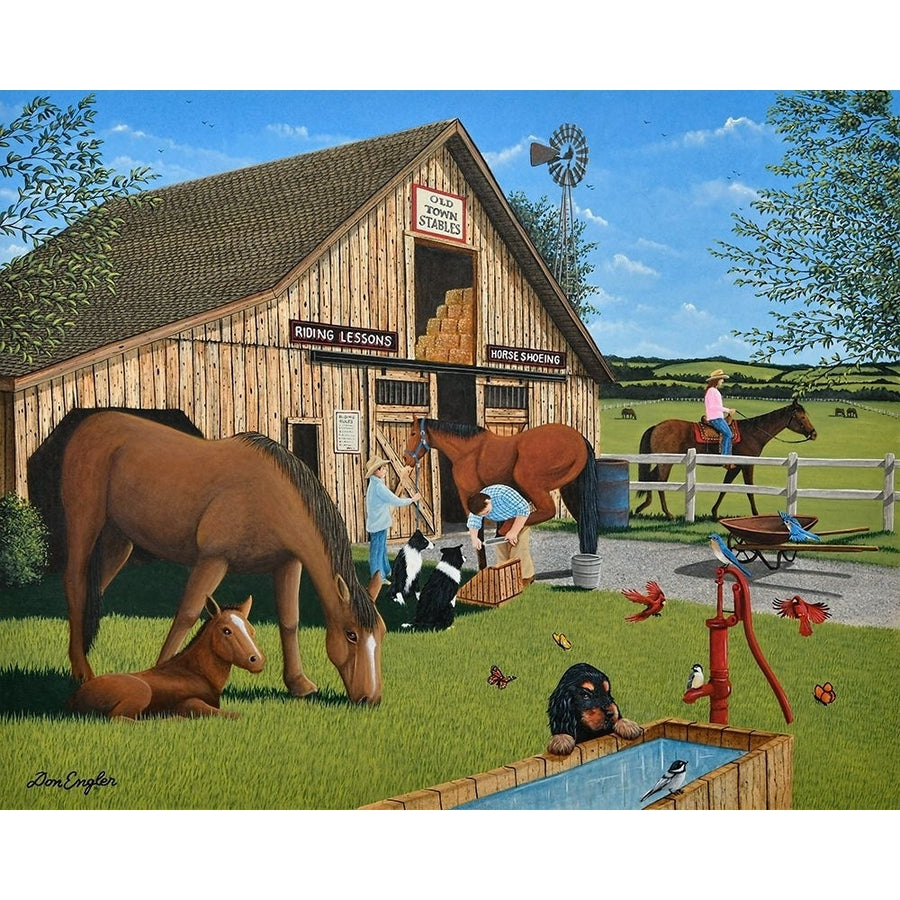 Old Town Stables Poster Print - Don Engler-VARPDXDONENG267701 Image 1