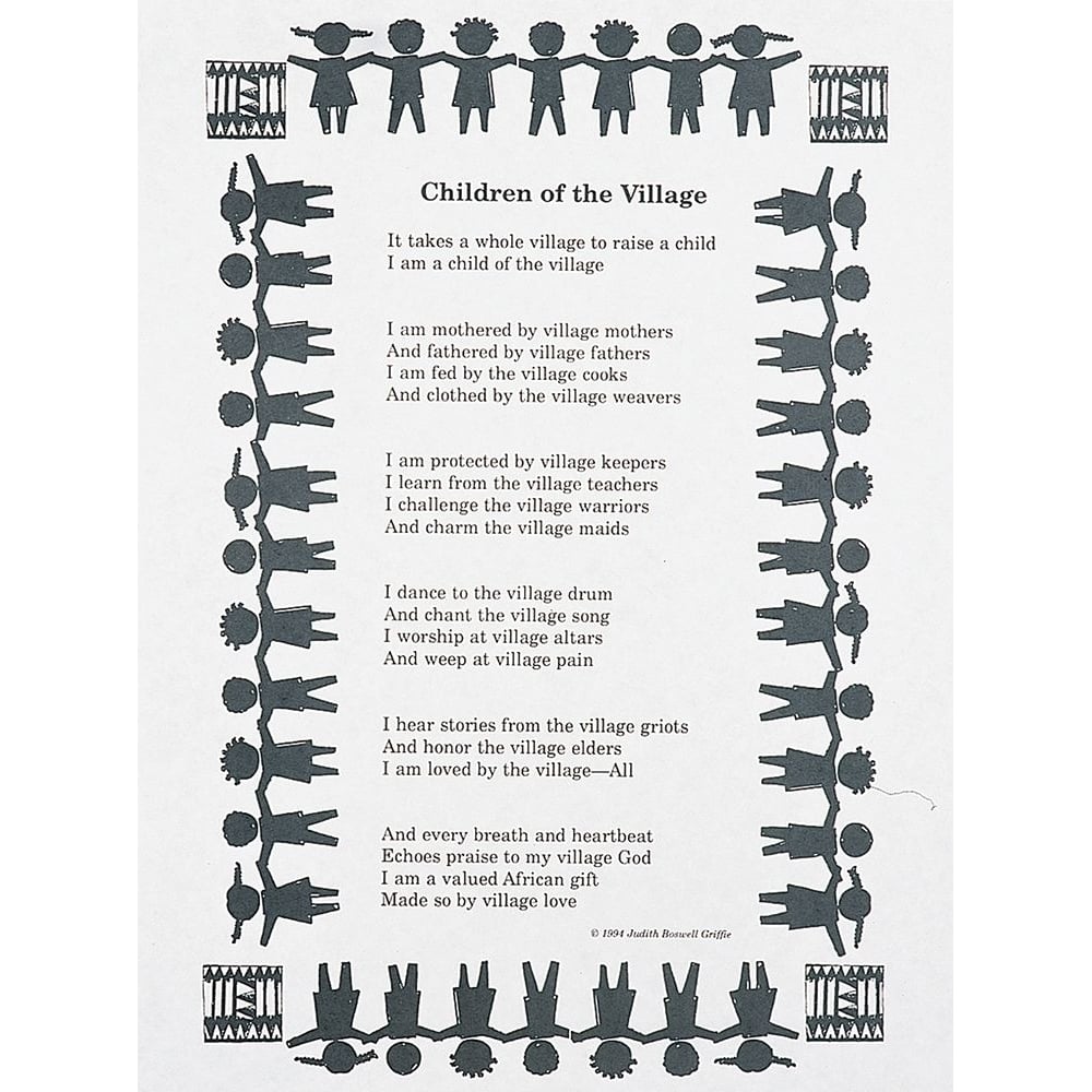 Takes a Village Poster Print by Unknown Unknown-VARPDXDP017 Image 1