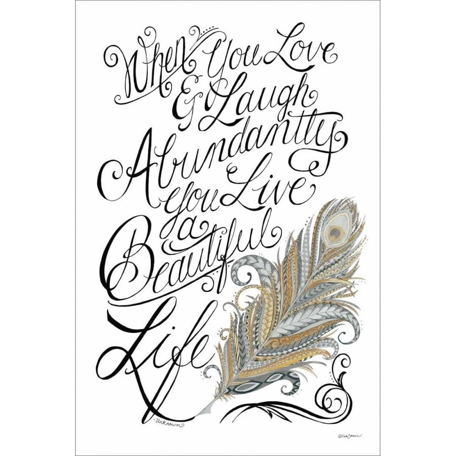 Live a Beautiful Life Poster Print by Deb Strain-VARPDXDS1264 Image 1