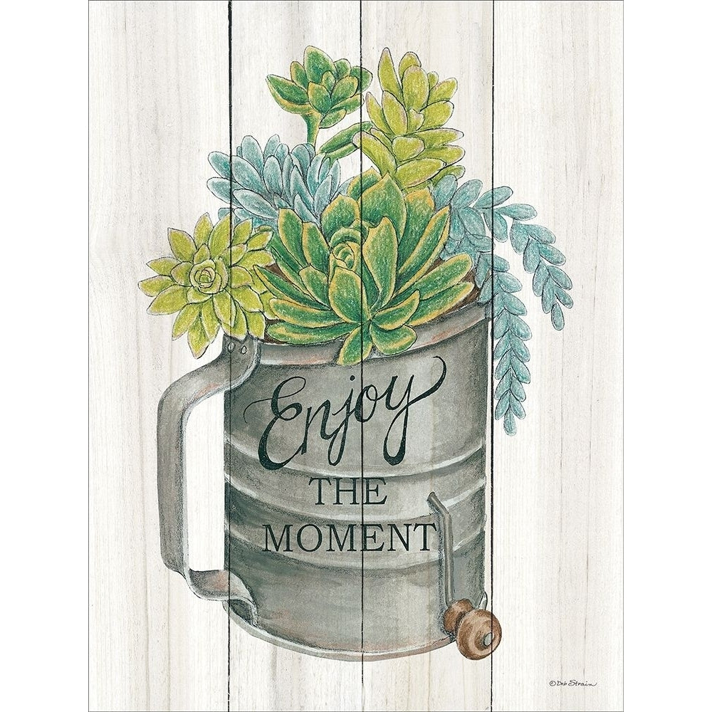 Enjoy the Moment Succulents Poster Print by Deb Strain-VARPDXDS1493 Image 1