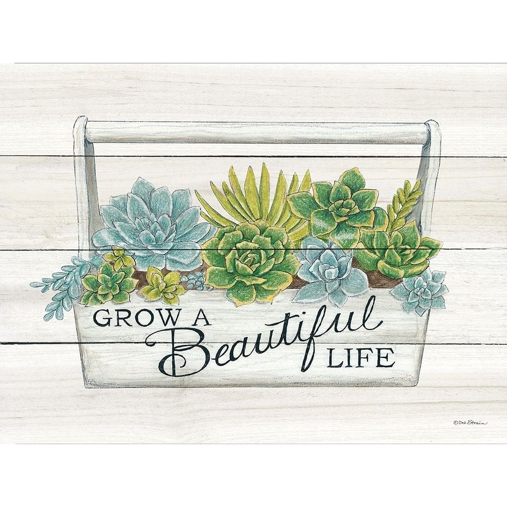 Beautiful Life Succulents Poster Print by Deb Strain-VARPDXDS1495 Image 1