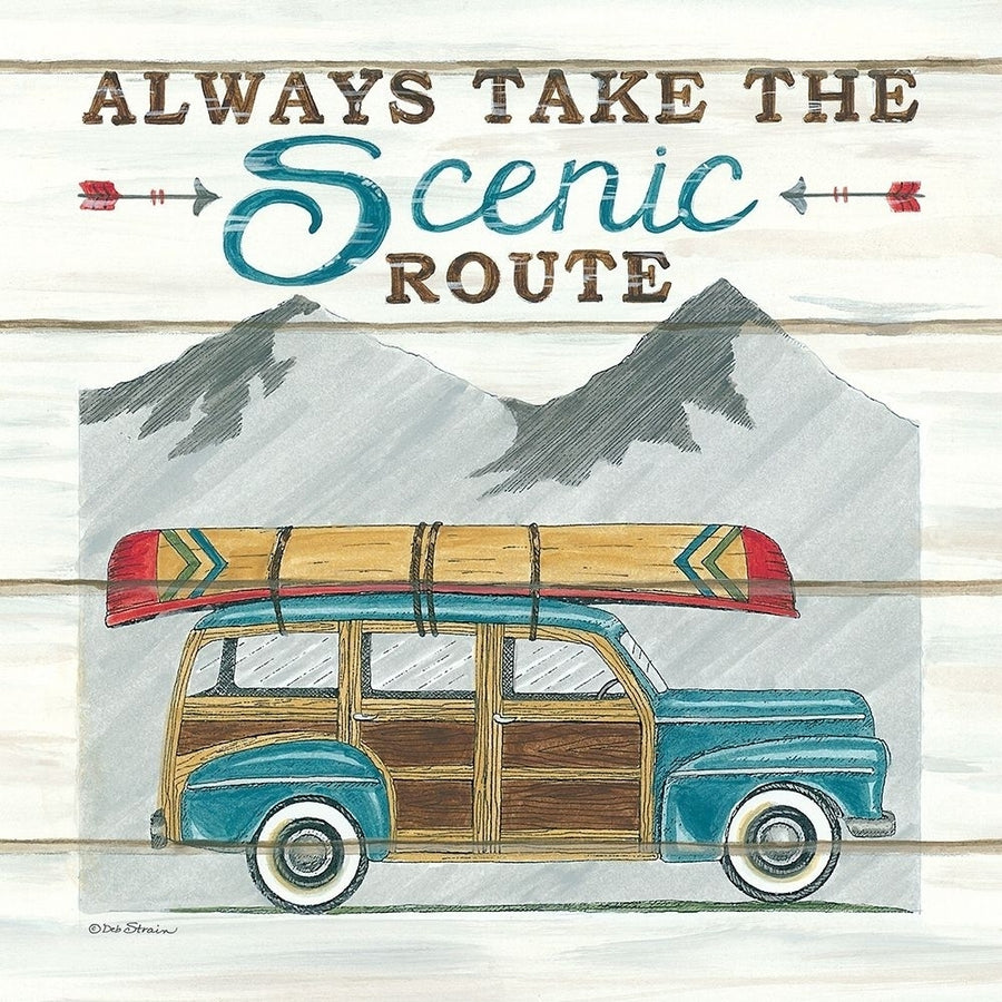 Always Take the Scenic Route Poster Print by Deb Strain-VARPDXDS1744 Image 1