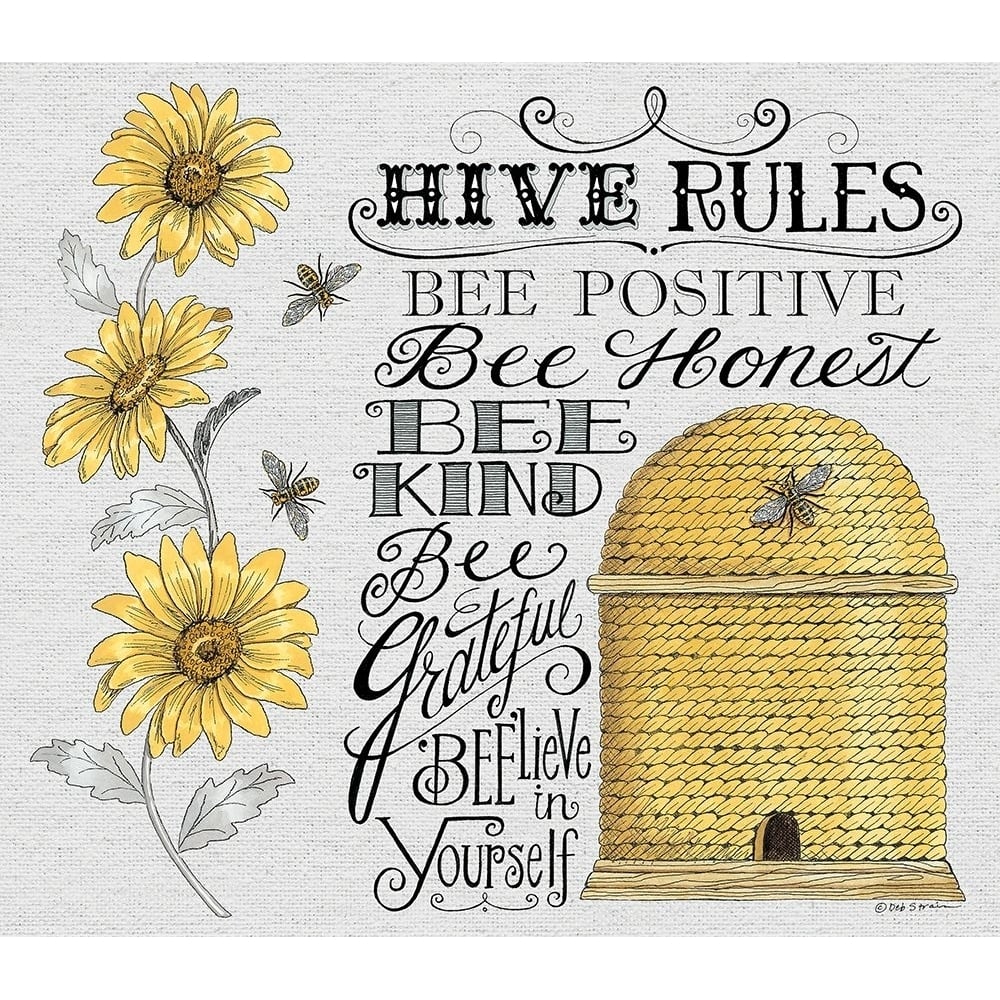 Hive Rules Poster Print - Deb Strain-VARPDXDS2048 Image 1